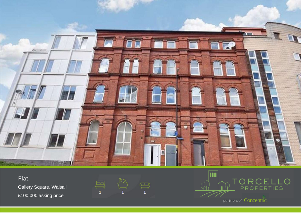 1-bed flat, Gallery Square, Walsall