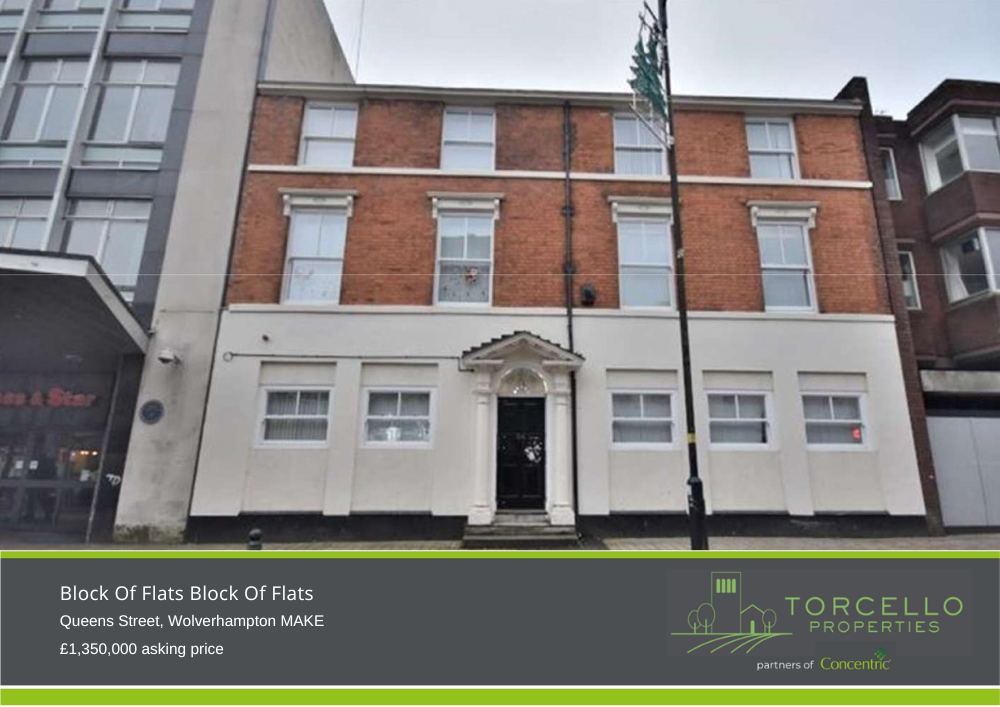 Block of 11 flats, Queen Street, Wolverhampton