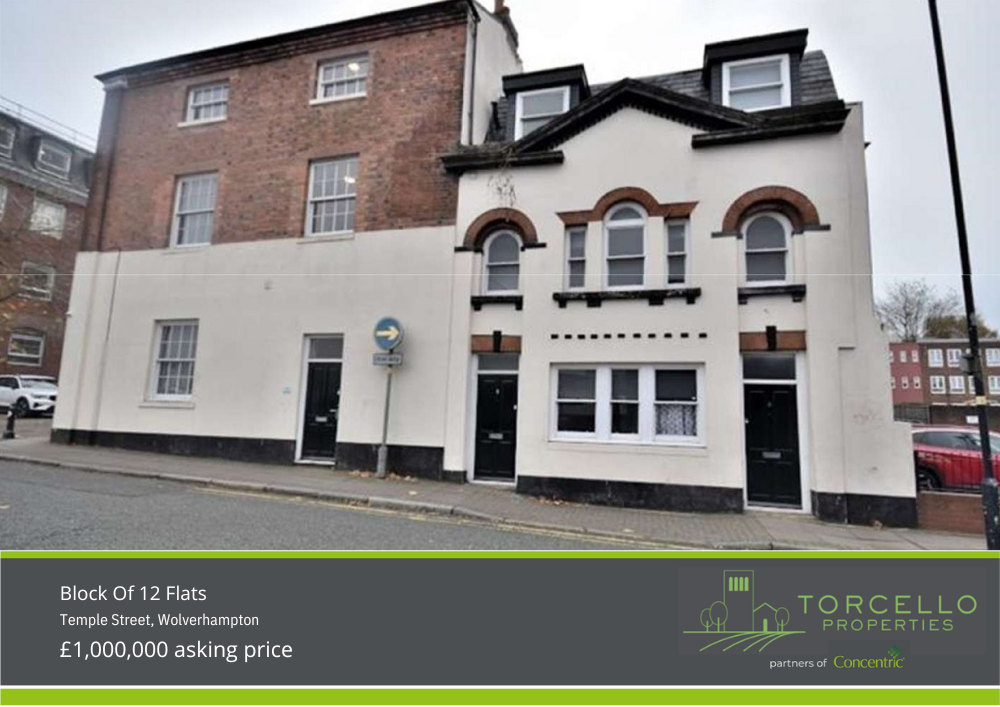 Block of 12 flats, Temple Street, Wolverhampton